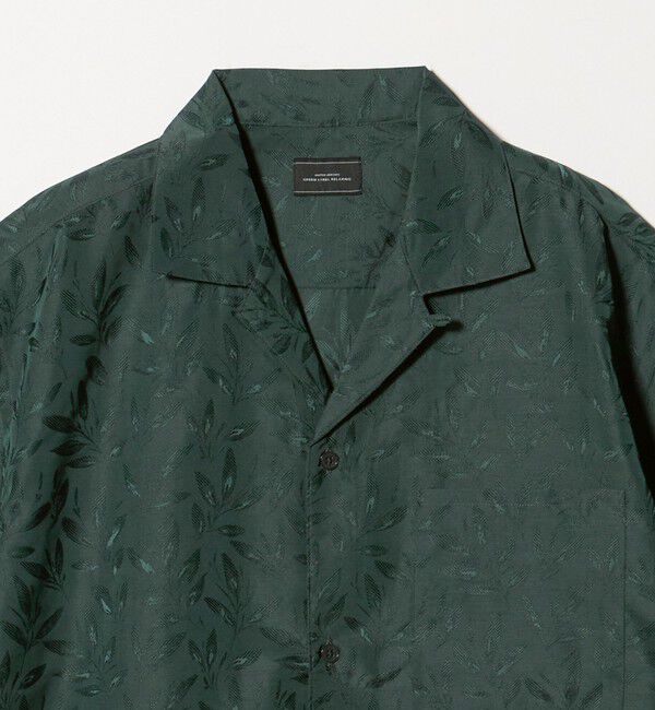 UNITED ARROWS green label relaxing「リネンライク ジャガード オープンカラー 半袖 シャツ」|シャツ・ブラウス|