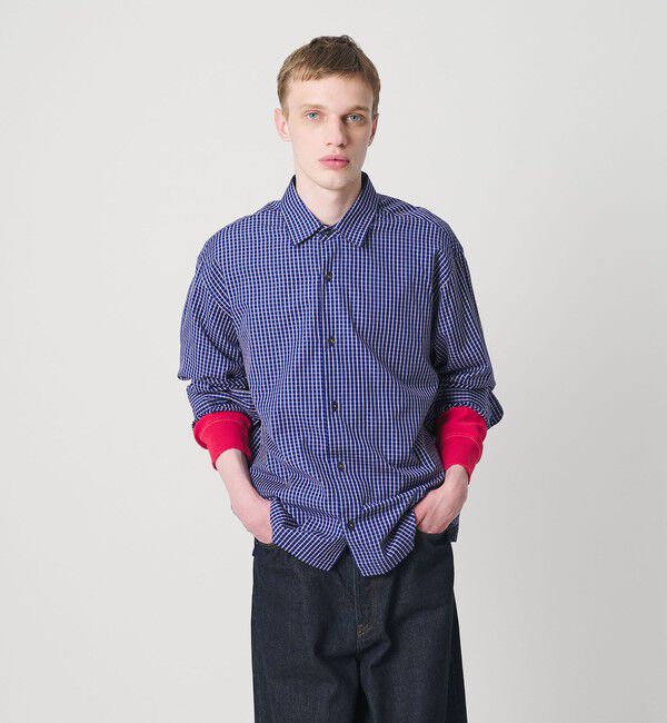 MONKEY TIME「コットン クロップド シャツ」|シャツ・ブラウス|