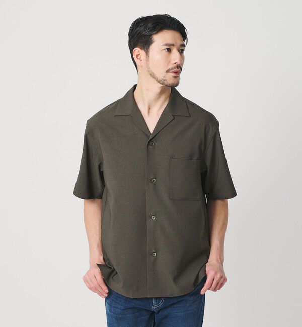 BEAUTY&YOUTH UNITED ARROWS「【WEB限定 WARDROBE SMART】 Reflax オープンカラー シャツ」|シャツ・ブラウス|