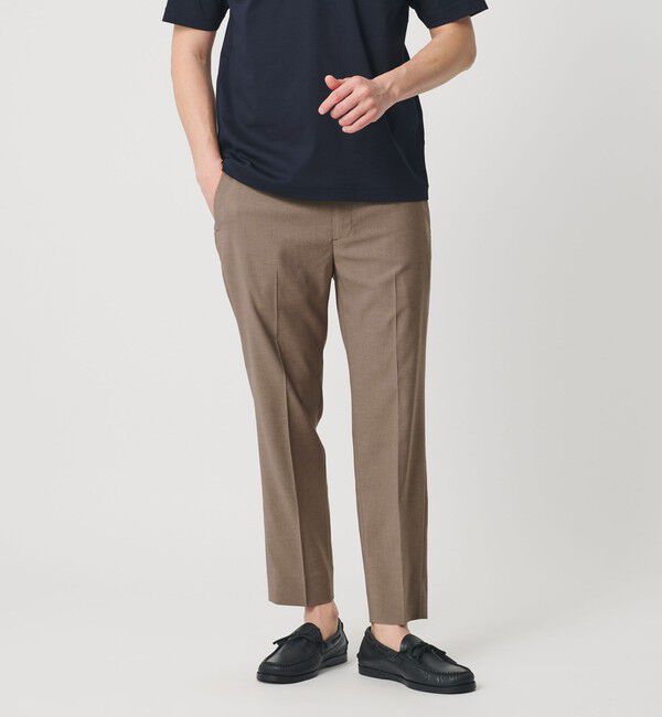 BEAUTY&YOUTH UNITED ARROWS「【WEB限定 WARDROBE SMART】 Reflax スキニー クロップドパンツ	」|スラックス|BEIGE