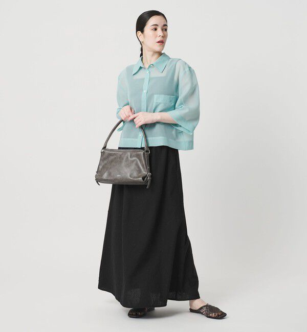 BEAUTY&YOUTH UNITED ARROWS「麻ブレンド ドット フレアロングスカート」|スカート|