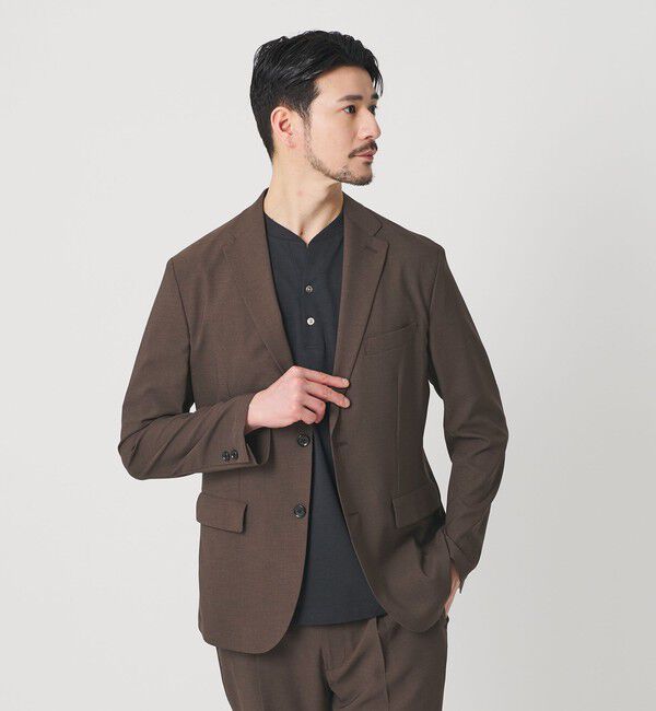 BEAUTY&YOUTH UNITED ARROWS「【WEB限定 WARDROBE SMART】 Reflax ポプリン ジャケット＆イージーパンツ」|スーツ|