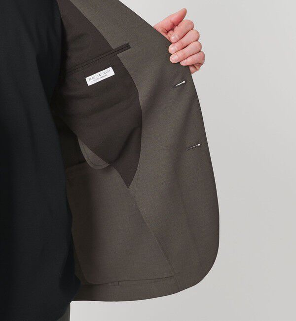 BEAUTY&YOUTH UNITED ARROWS「【WEB限定 WARDROBE SMART】 Reflax ポプリン ジャケット＆イージーパンツ」|スーツ|