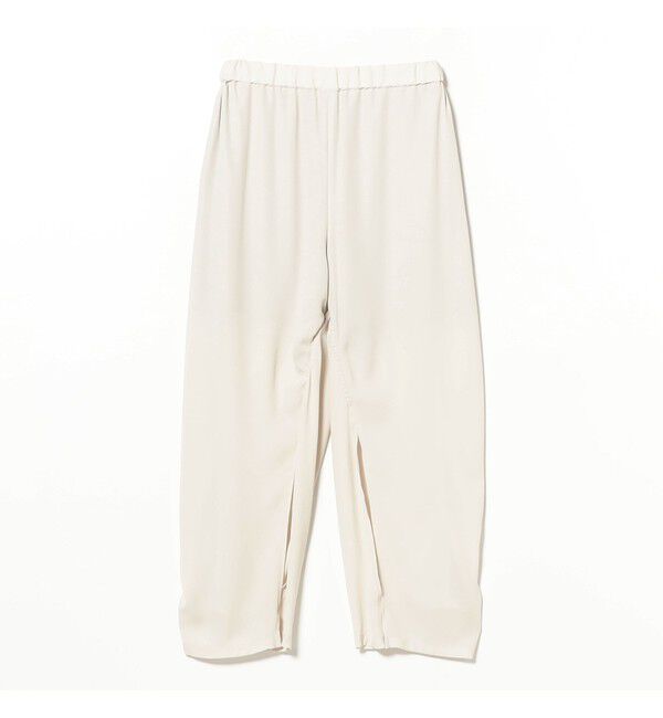 BEAMSBOY「maturely / リサイクル アムンゼン シャーリング アンド スリット パンツ」|チノ|