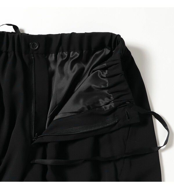 BEAMSBOY「maturely / リサイクル アムンゼン シャーリング アンド スリット パンツ」|チノ|