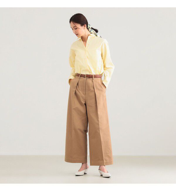 Demi-Luxe BEAMS 「タック チノ ワイドパンツ」|チノ|