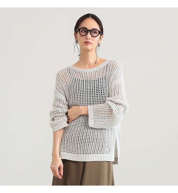 Demi-Luxe BEAMS 「3ゲージ コットン メッシュ プルオーバー」|ニット・セーター|OYSTER