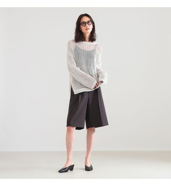 Demi-Luxe BEAMS 「3ゲージ コットン メッシュ プルオーバー」|ニット・セーター|