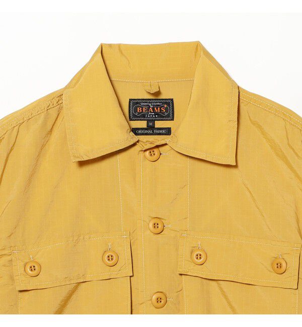 BEAMS PLUS「MIL SHT-JAC NYCO Rip stop Pigment Dye」|ブルゾン・スタジャン|