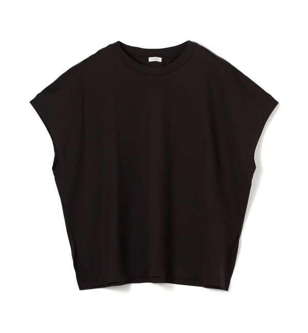 GALERIE VIE「ファインコットン ワイドクルーネックプルオーバー」|Tシャツ・カットソー|17 チャコールグレー