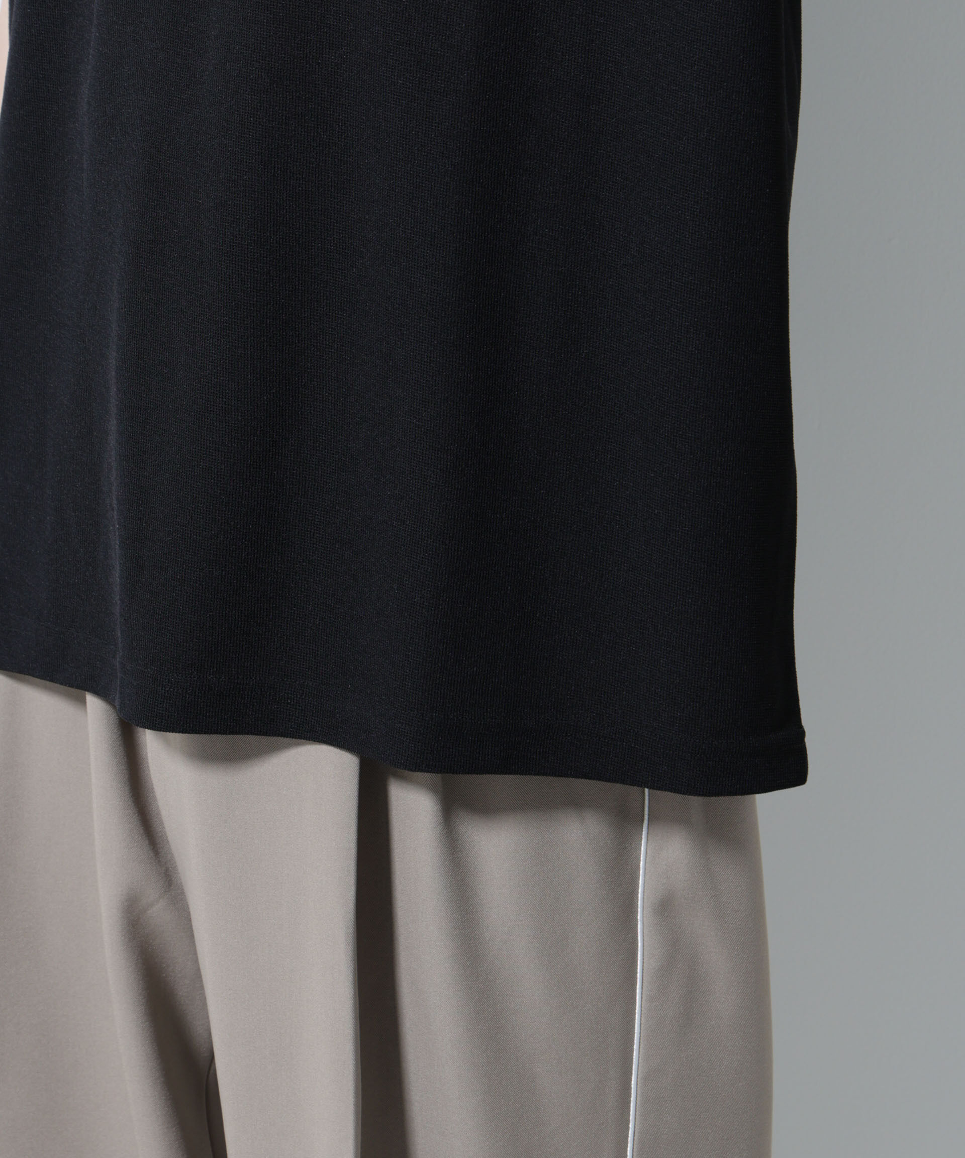 nano･universe「メランジサーフニットＴシャツ半袖」|ニット・セーター|