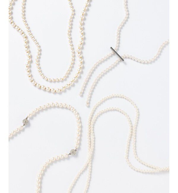 23区「【好評につき追加/VERY掲載】3WAY パール ネックレス」|ネックレス|