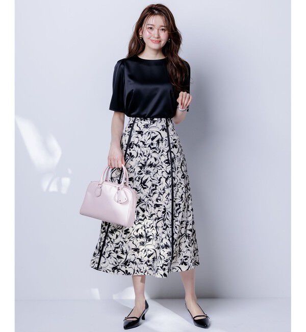 ANY SIS「【洗える】ラインポイントフラワー スカート」|スカート|