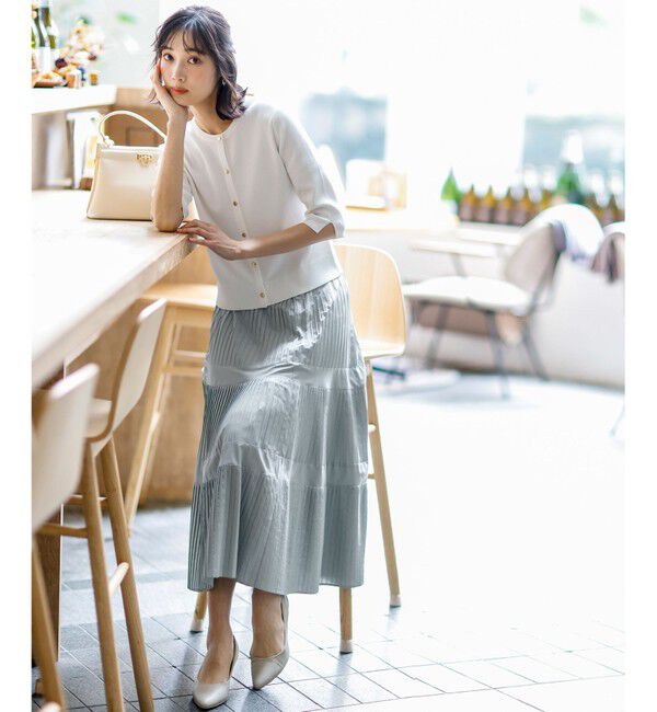 ANY SIS「プリーツ切替 スカート」|スカート|