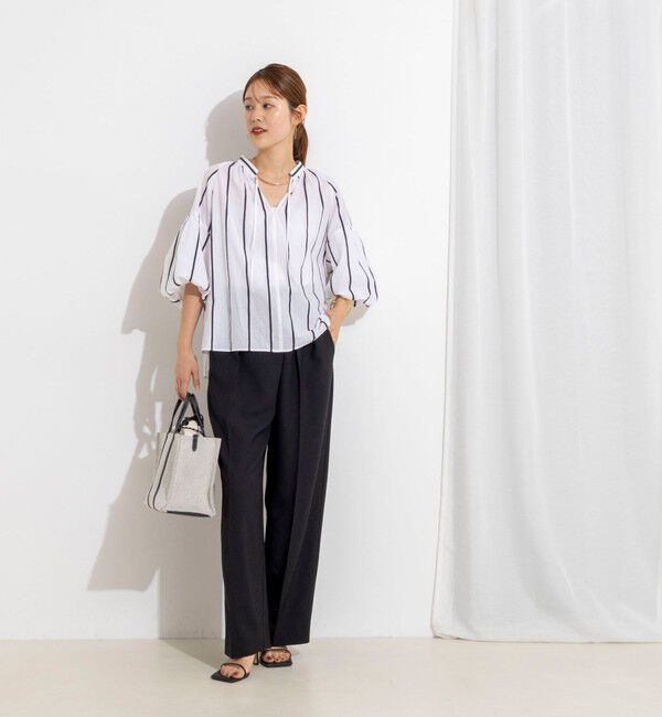 NOLLEY'S「ウォッシャブルラップ風ワイドパンツ」|その他|