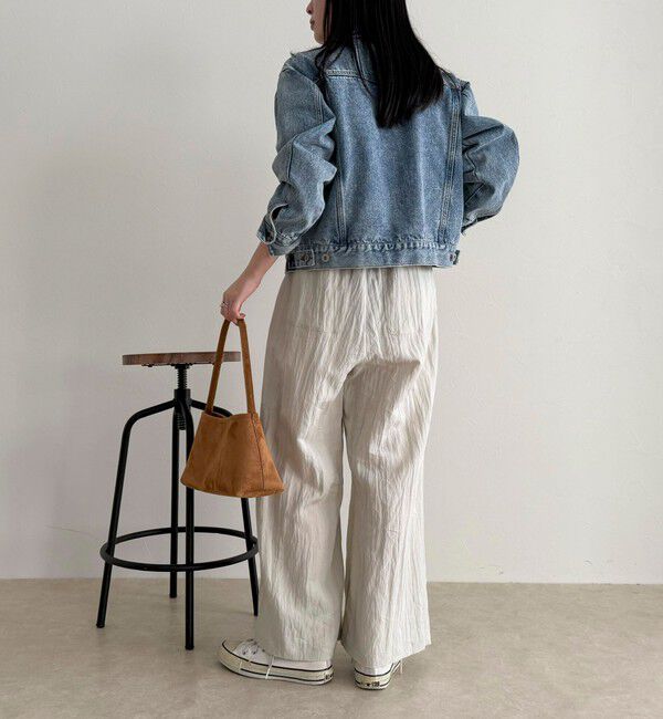 fredy emue「こなれワッシャータックイージーパンツ」|チノ|