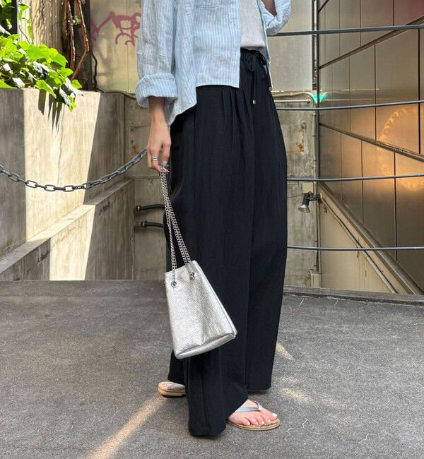 fredy emue「こなれワッシャータックイージーパンツ」|チノ|