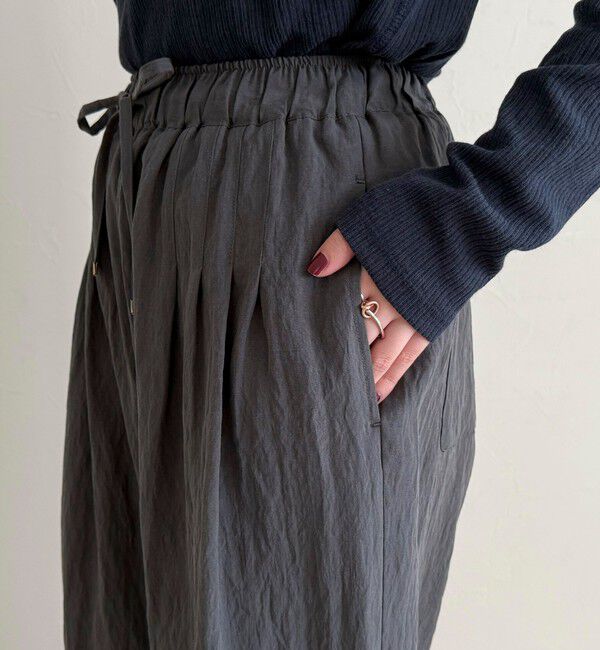 fredy emue「こなれワッシャータックイージーパンツ」|チノ|