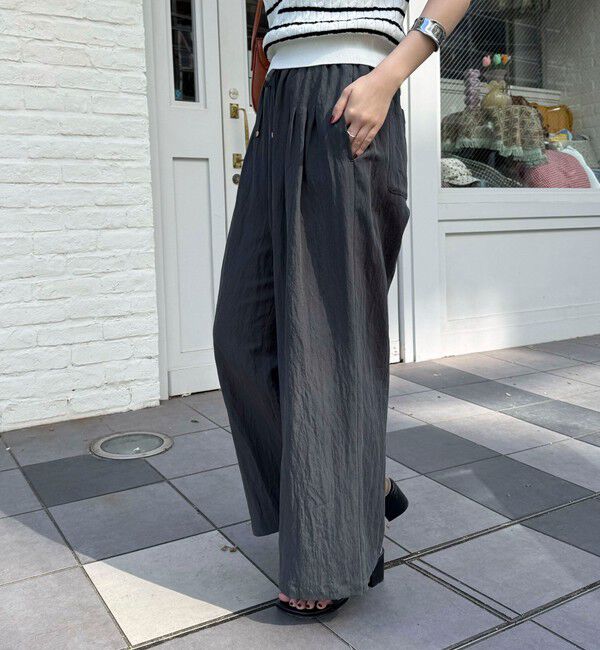 fredy emue「こなれワッシャータックイージーパンツ」|チノ|