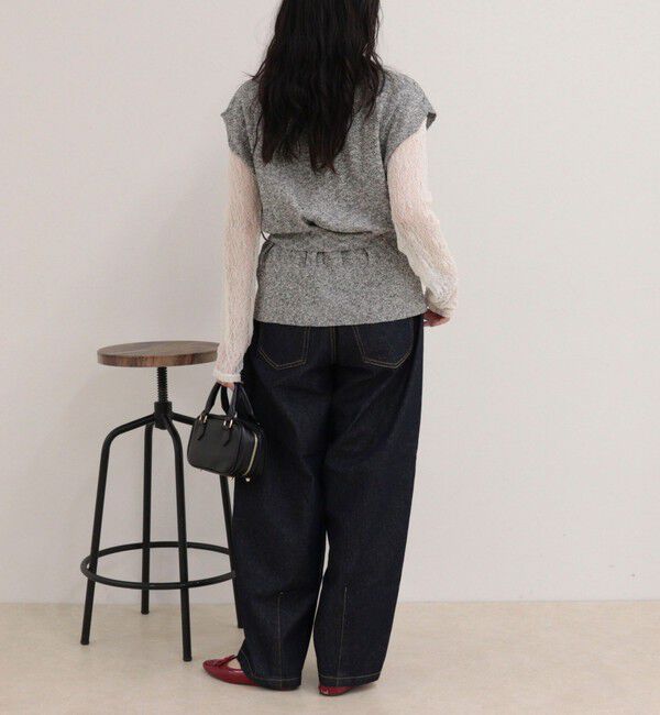 fredy emue「ベルト付きニットベスト」|ベスト・ジレ|