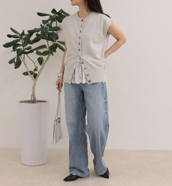 fredy emue「ベルト付きニットベスト」|ベスト・ジレ|