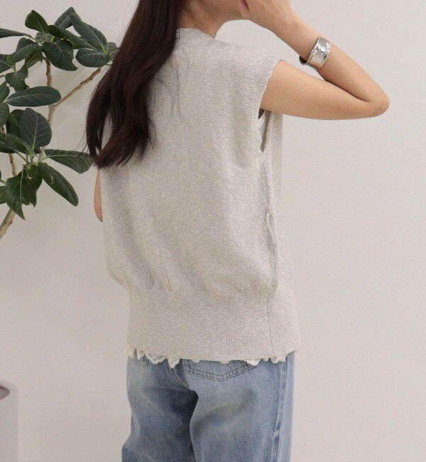 fredy emue「ベルト付きニットベスト」|ベスト・ジレ|