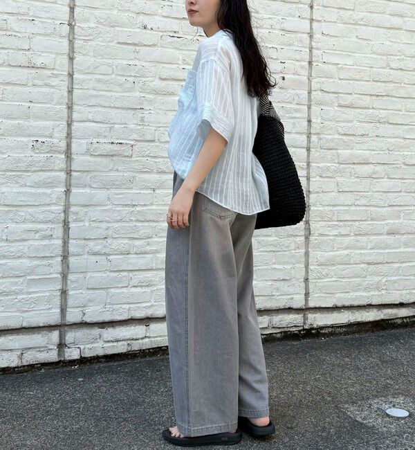 fredy emue「シアーストライプ半袖シャツ」|シャツ・ブラウス|