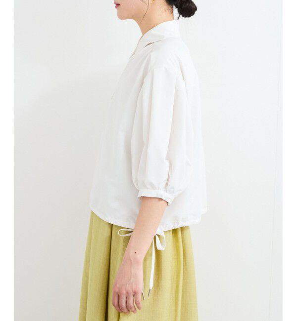 VIS「ドロストボリュームスリーブシャツ（レース・無地）」|シャツ・ブラウス|