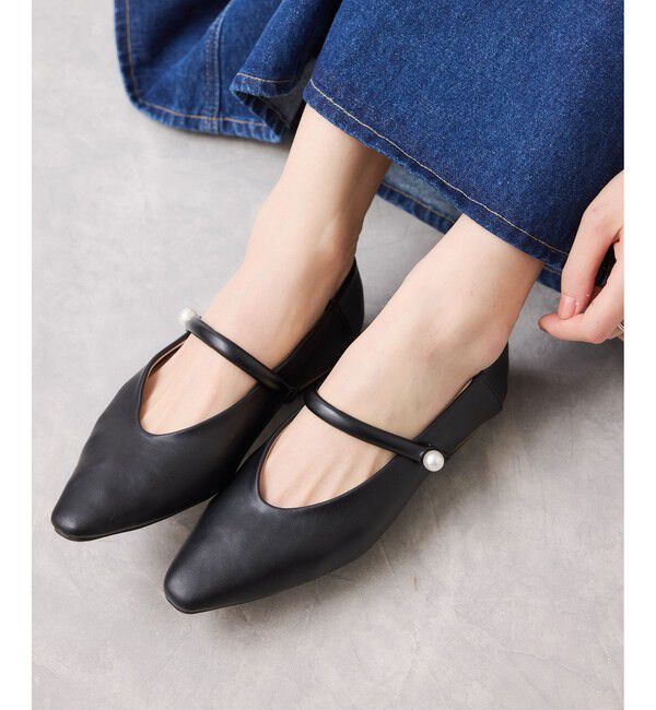 VIS「パールメリージェーンパンプス/バブーシュ」|パンプス|