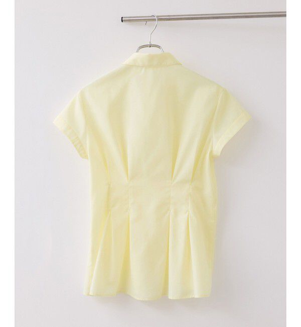 VIS「ウエストタックペプラム半袖シャツブラウス」|シャツ・ブラウス|