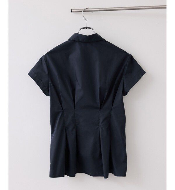 VIS「ウエストタックペプラム半袖シャツブラウス」|シャツ・ブラウス|