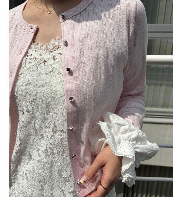 VIS「パターンメッシュカーディガン」|カーディガン|