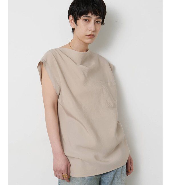  「ドレープノースリーブブラウス」|シャツ・ブラウス|
