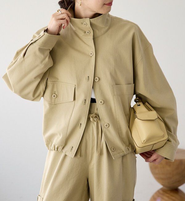  「【A・MONN(アモン)】ミリタリースタンドシャツ」|シャツ・ブラウス|