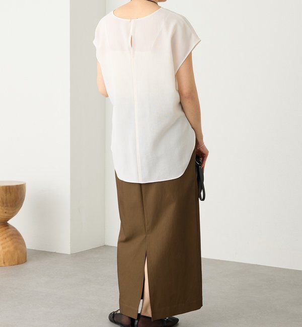  「予約【セットアップ着用可能】メッシュフレンチブラウス」|シャツ・ブラウス|