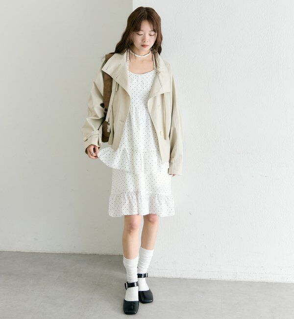  「ドットティアードミニワンピース」|ワンピース|