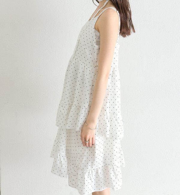  「ドットティアードミニワンピース」|ワンピース|