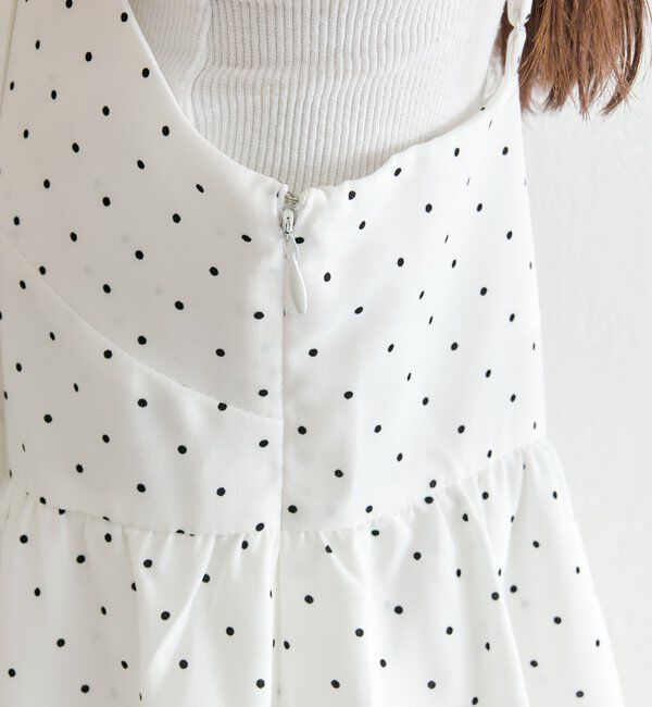 「ドットティアードミニワンピース」|ワンピース|