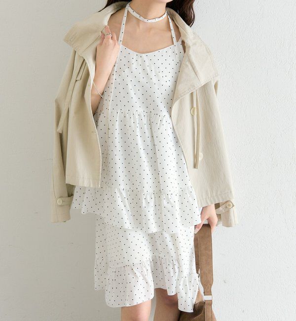  「ドットティアードミニワンピース」|ワンピース|
