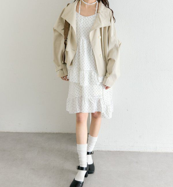  「ドットティアードミニワンピース」|ワンピース|