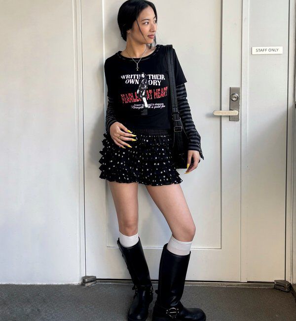  「【WEB限定】エリオット袖レイヤードトップス」|Tシャツ・カットソー|