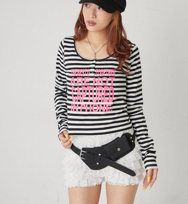  「メッセージドットリングヘンリートップス」|Tシャツ・カットソー|