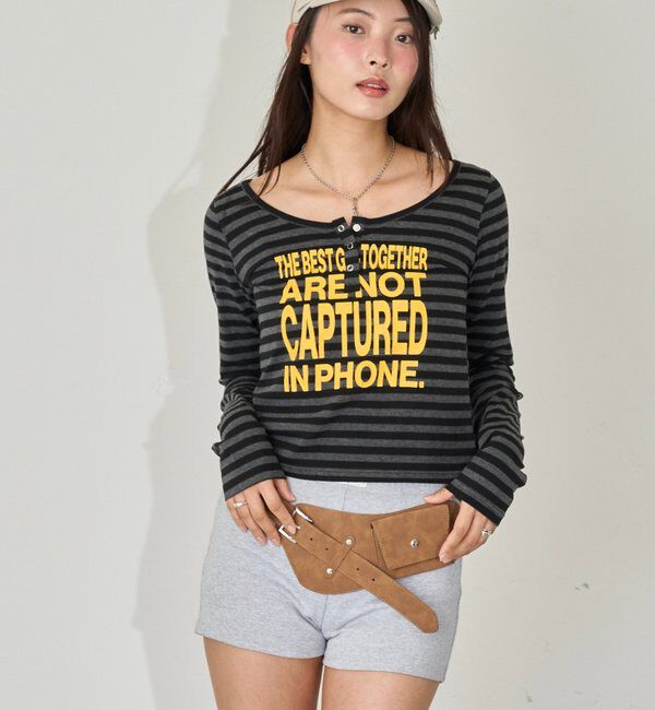  「メッセージドットリングヘンリートップス」|Tシャツ・カットソー|