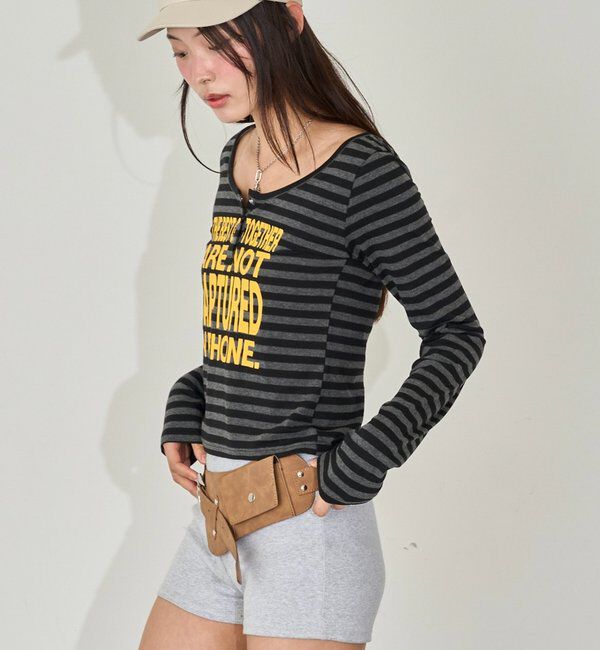  「メッセージドットリングヘンリートップス」|Tシャツ・カットソー|