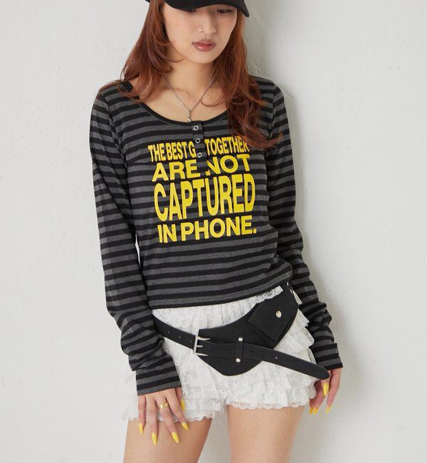  「メッセージドットリングヘンリートップス」|Tシャツ・カットソー|