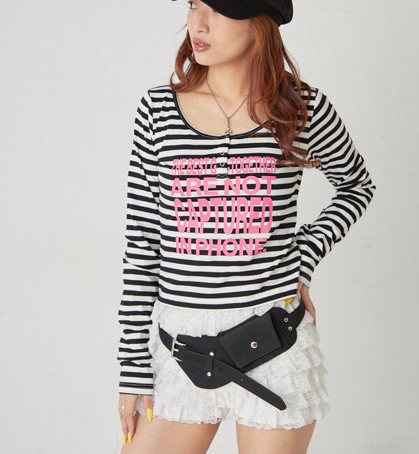  「メッセージドットリングヘンリートップス」|Tシャツ・カットソー|