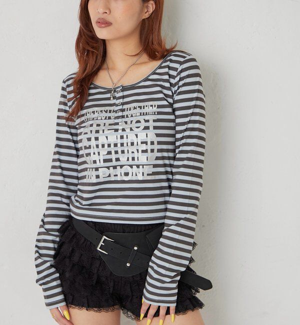  「メッセージドットリングヘンリートップス」|Tシャツ・カットソー|