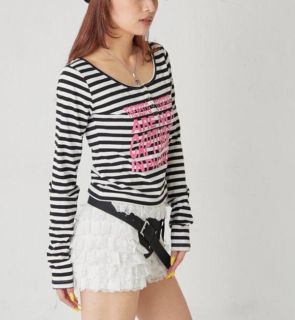  「メッセージドットリングヘンリートップス」|Tシャツ・カットソー|