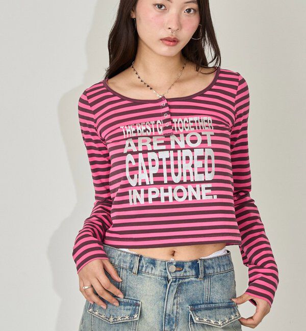  「メッセージドットリングヘンリートップス」|Tシャツ・カットソー|