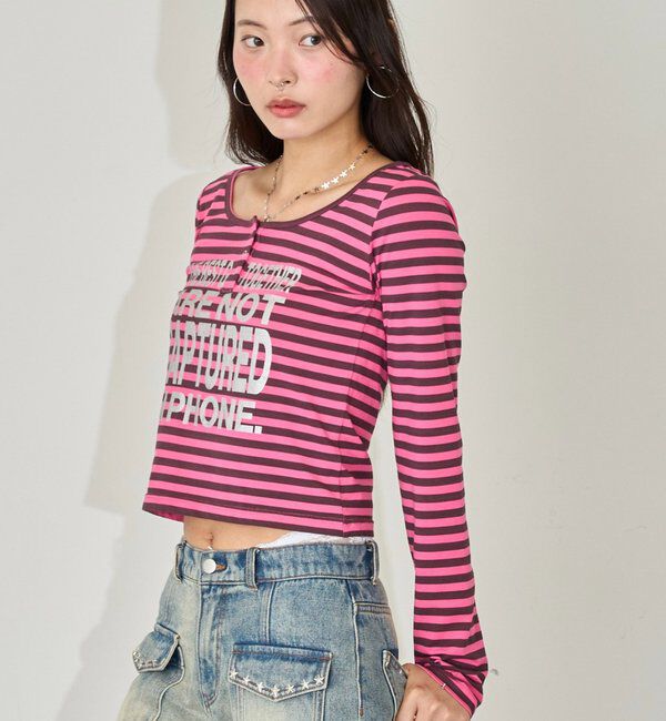  「メッセージドットリングヘンリートップス」|Tシャツ・カットソー|